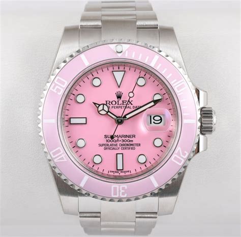 pink Rolex submariner